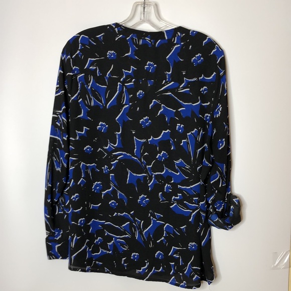 Apt 9 Womens Top Blouse Button Down Front Long Sleeves L Large Petite - Picture 9 of 9